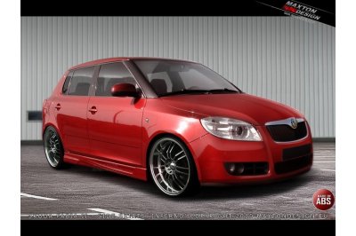 Накладки на пороги Inferno на Skoda Fabia II